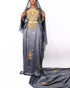 Almaas 3 piece dirac - Silk Kouture - Bridal Dirac - Somali Couture - Silk Kouture - SCBDW0018OS - Grey - Unstitched - Almaas 3 piece dirac -